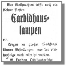 Anzeige vom 22. Dezember 1914